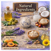 Picture of [Cold Process Plant-Based Oils with Herbal Extracts Handmade Lavender Soap] aiSabun 100g – Gentle, Moisturizing & Soothing for the Skin