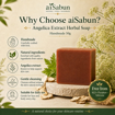 Picture of [100% Natural Handmade Acne Care Soap] aiSabun Angelica Extract Cold Process Soap 50g – Helps Care for Acne-Prone Skin, Cleanses Excess Oil & Skin-Friendly