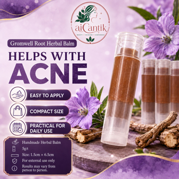 Picture of [Balm] AiCantik Gromwell Root Herbal Balm for Acne-Prone Skin - Easy to Apply, Compact & Practical for Daily Use